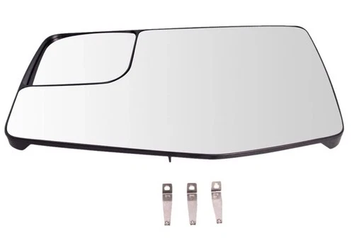 TRQ New Exterior Mirror Glass Power LH Side For 2019-2021 Chevy Silverado