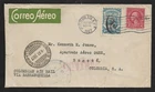 SCADTA US NEW YORK NY. TO COLOMBIA AIR MAIL MIXED FRANKING ON COVER 1927