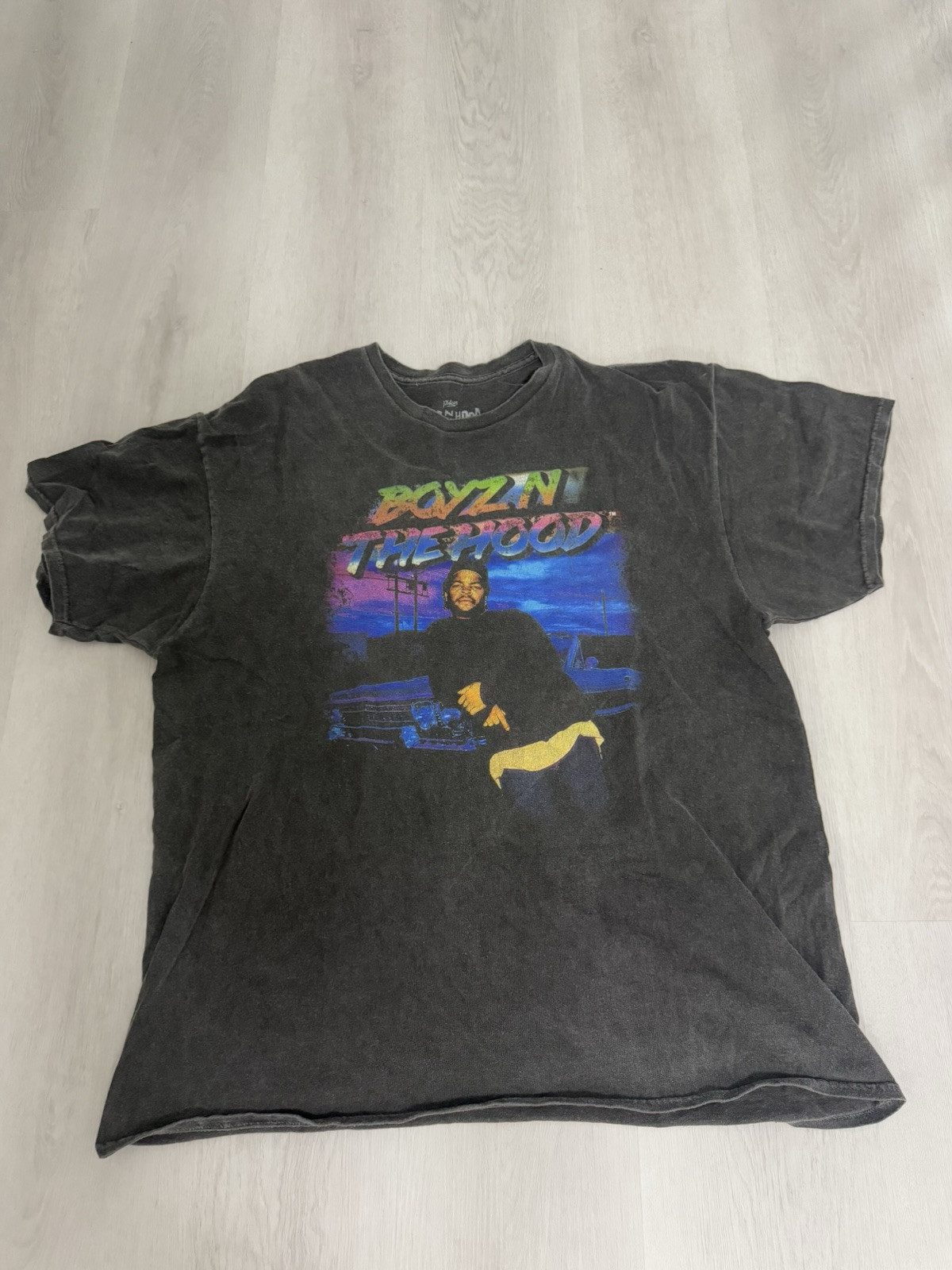 Boyz N The Hood Shirt Adult Large Black Retro Movie Ice Cube Graphic Tee