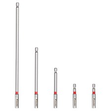 Bit Verl&auml;ngerungsset Stahl 5-teilig 60-300mm Magnetisch f&uuml;r Schraubarbeiten