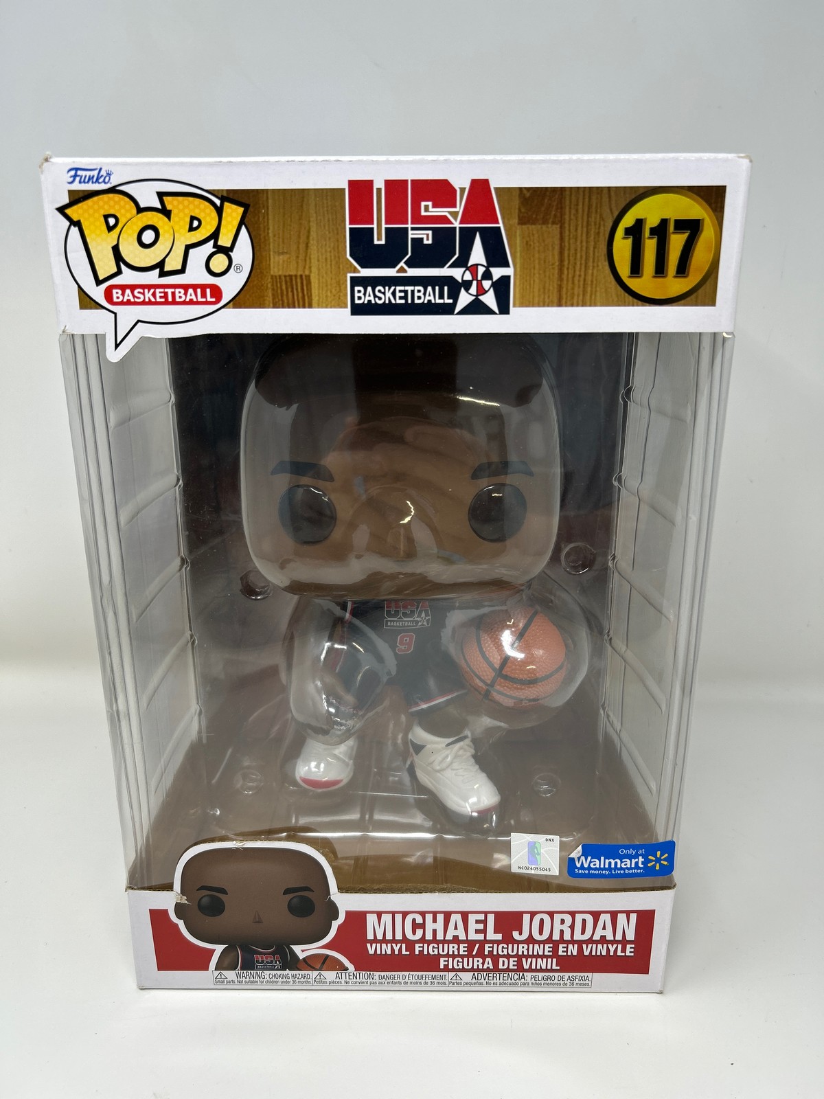 En Oferta Funko Pop! Deportes Nba Michael Jordan Jumbo #117 Exclusivo Walmart Caja Dañada