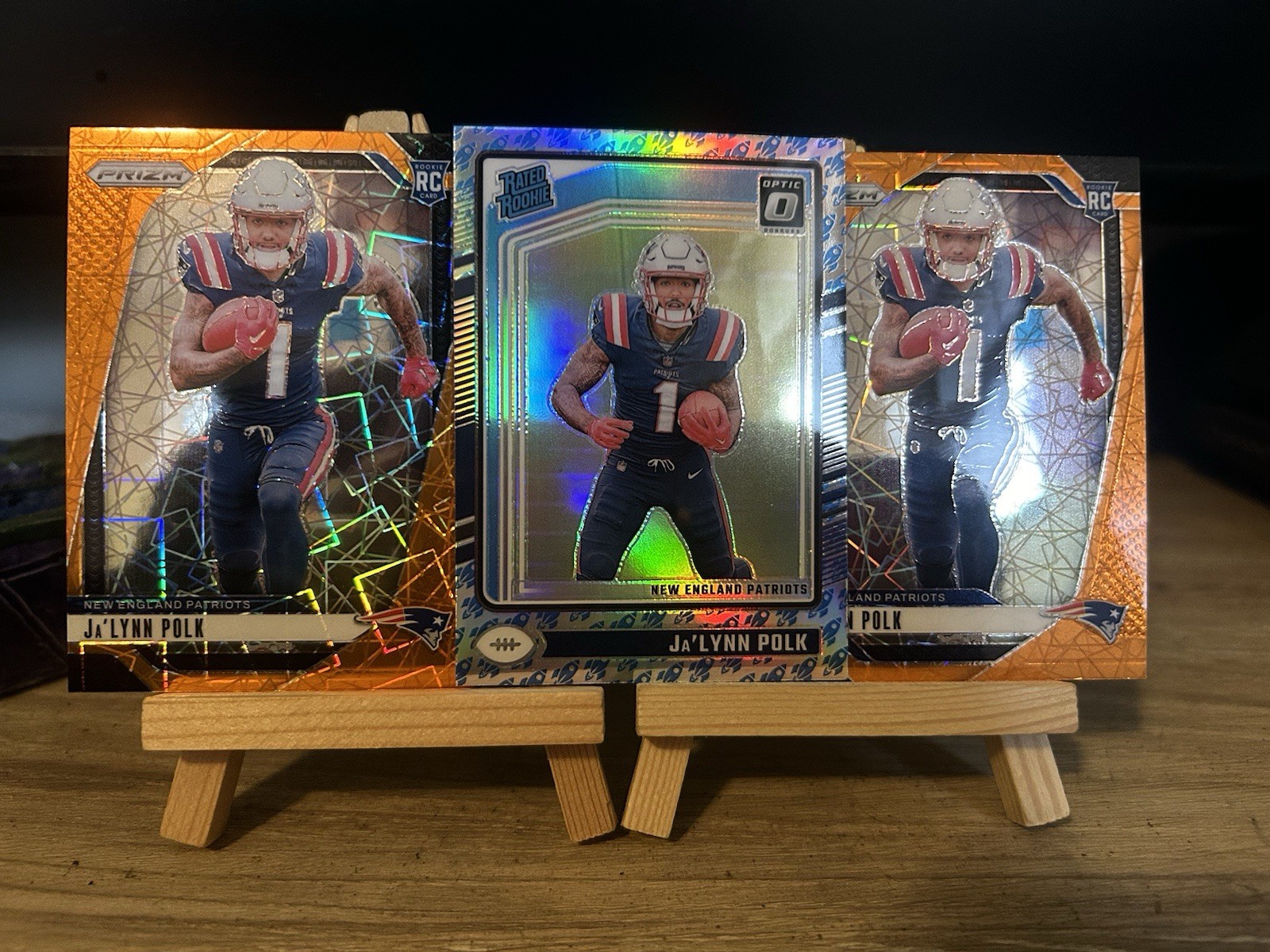 2024 Panini Donruss Optic - Rated Rookie Ja'Lynn Polk #240 Rocket Prizm (RC)