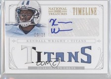 2013 Panini National Treasures Team Nickname Prime 20/25 Kendall Wright Auto 0f8