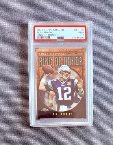 2004 Topps Chrome Tom Brady Ring of Honor Insert - PSA 9