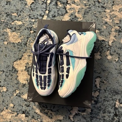 Amiri Bone Runner White Teal Sneaker Size 8 Men Brand New Og All