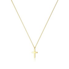 Gold Plated Cross Necklaces for Women, Dainty Gold Plated Cross Choker Necklace