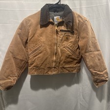 Vintage Carhartt Tan Detroit Jacket Size 8 Children  s USA Made