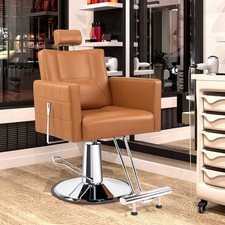 Reclining Barber Chair Hydraulic Salon Chair for Barbershop Stylist Tattoo Chair