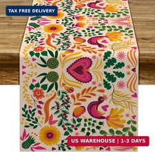 Mexican Fiesta Table Runner Mexico Cinco De Mayo Party Decoration Dia De