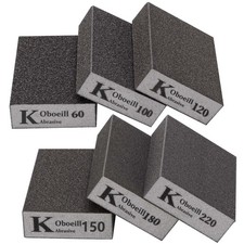 6 Pieces Sanding Blocks Coarse and Fine Sanding Blocks 60/100/120/150/180 Grits