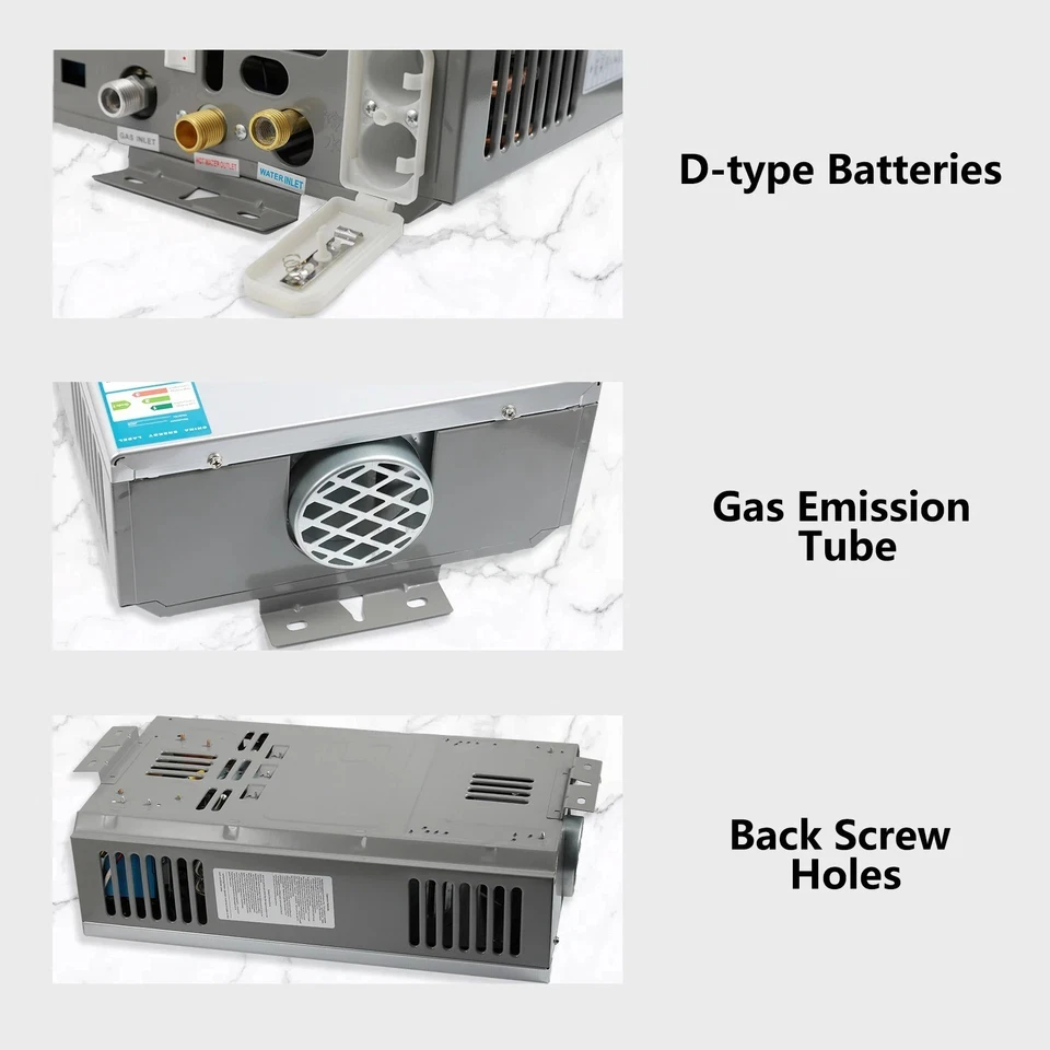 Chauffe Eau Gaz Instantané 6L par minute Camping Car Caravane Douche Extérieur - Photo 3/3