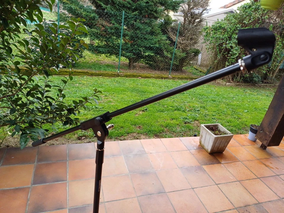 Pied de micro WOODBRASS avec perche télescopique noir - Microphone stands MIC50 - Photo 4/4