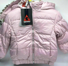 NEW Gerry Size 6 Youth Girls Reversible Faux Fur Hoodie Jacket Long Sleeve Pink