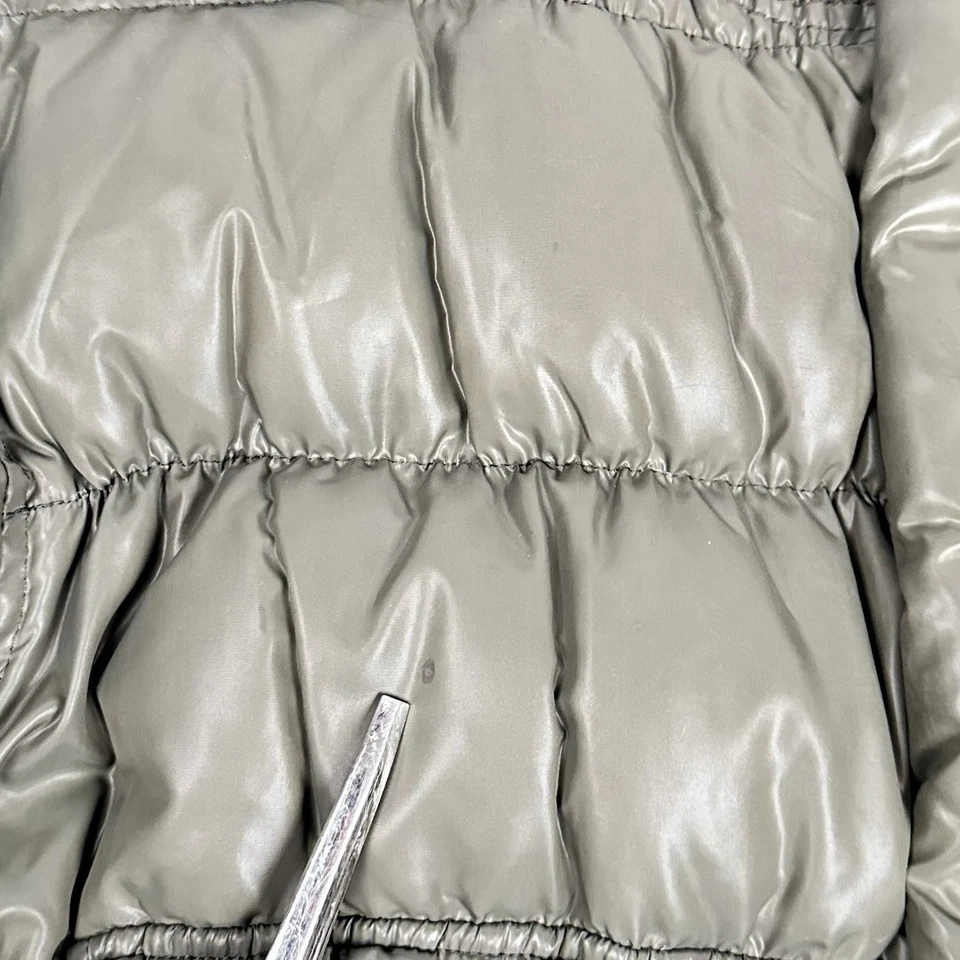 Chaqueta William Rast Puffer Down Para Hombre Verde Oliva Talla Mediana De Colección Y2K Foto 3 de 4