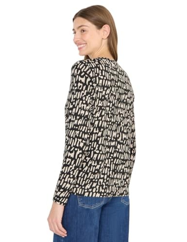 Cecil Print-Shirt Tunika-Look S Raw Khaki Damen Oberteil Baumwolle-image