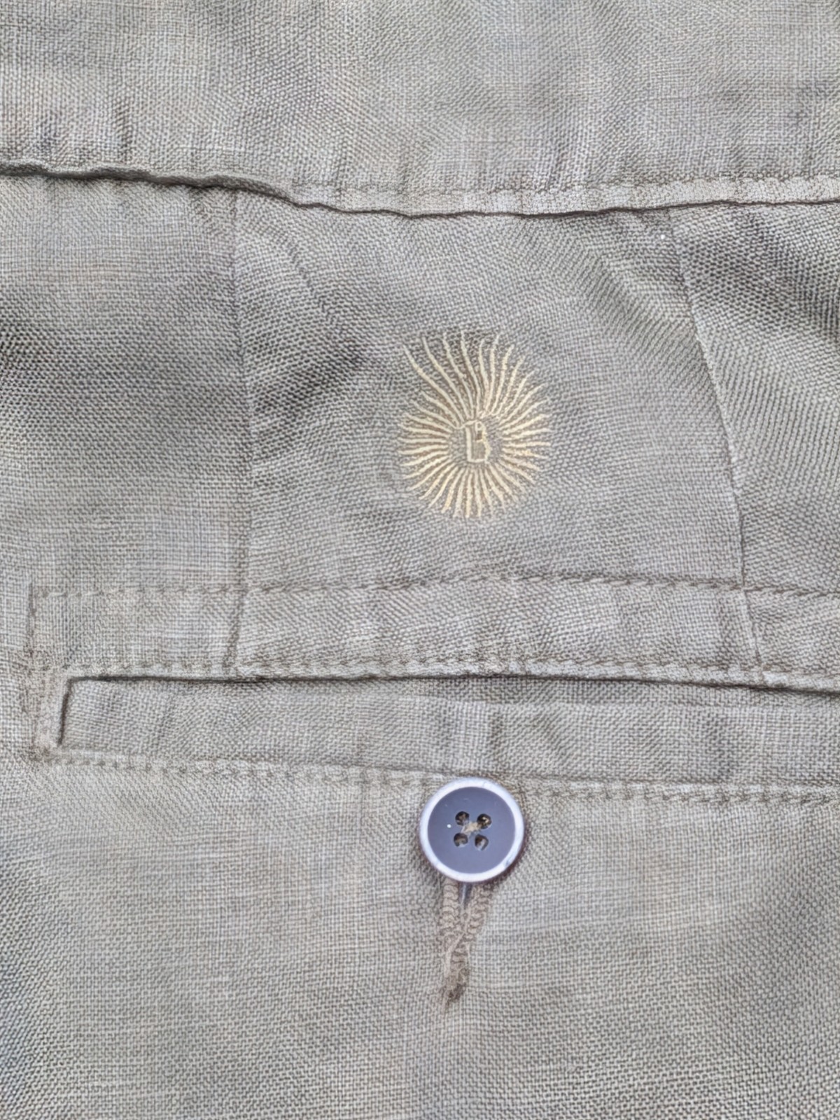 Beachcomber Elegance 100% Linen Mens Trouser Comfortable wear Olive 2XL (38") image 5