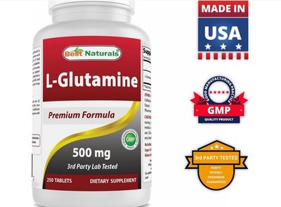Best Naturals L-Glutamine 500mg, 250 Tablets