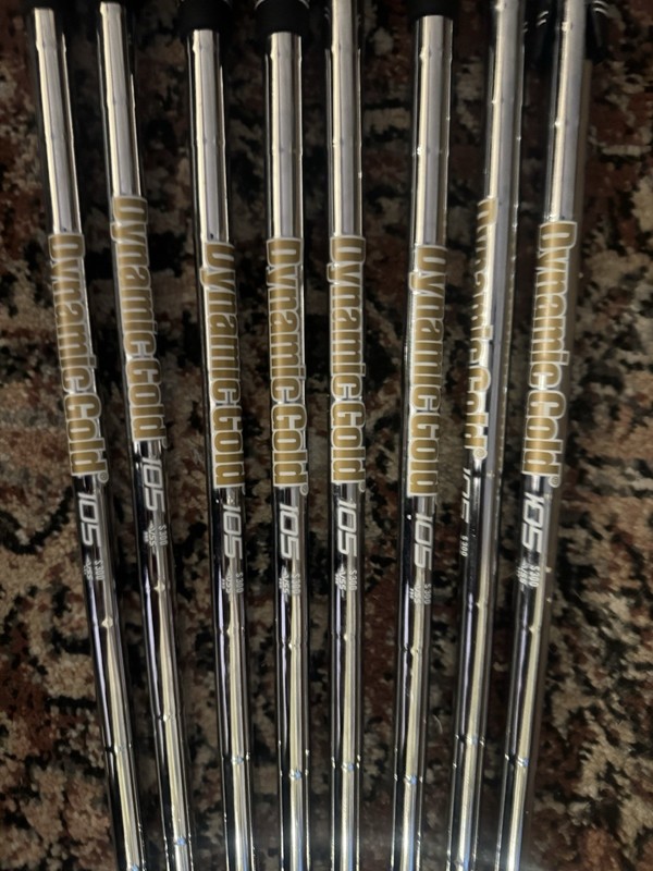 Dynamic Gold S300 Shafts 4-AW PW Stiff Flex .355 Tip.