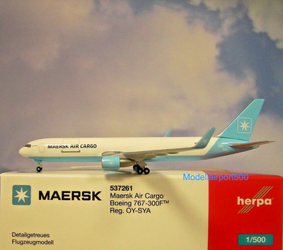 Herpa Wings 1:500  Boeing 767-300F  Maersk Air Cargo  537261  Modellairport500