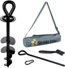 Dog Tie Out Stake Large Dogs 210LB Heavy Duty Ground Anchor Yard Beach Camping