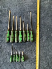 Mac Tools Green Screwdrivers12pc..see Pics.