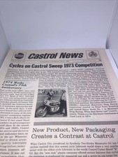 Castrol Oil News Vintage Print Ad Newsletter 1974 8”X11” 75th Anniversary MC1
