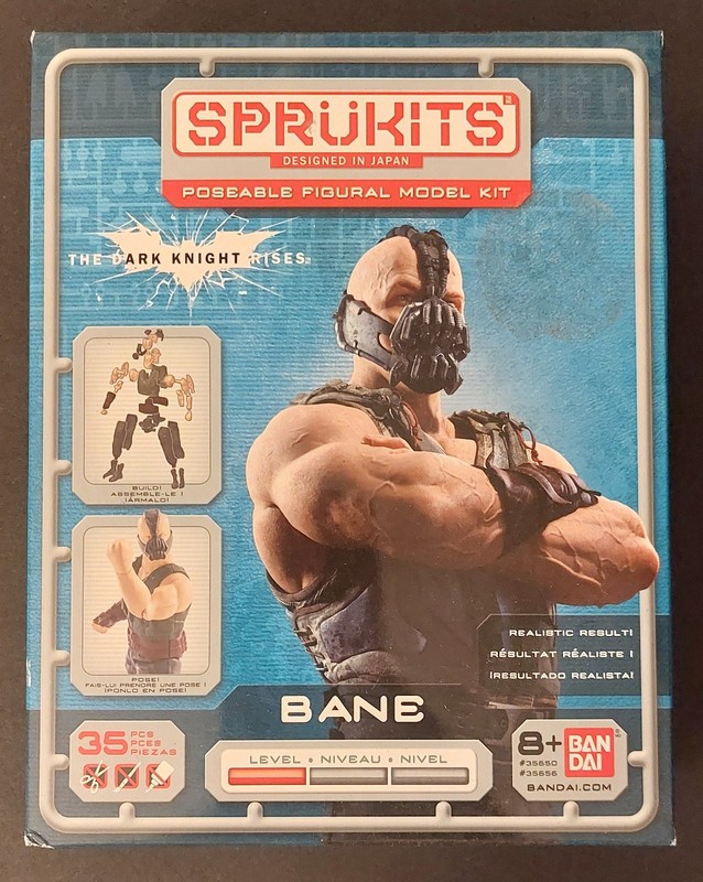 DC Bandai Sprukits Dark Knight Rises BANE Poseable Figure Model Kit batman comic