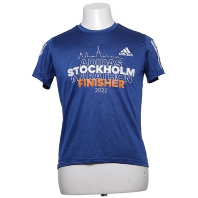 Adidas Running, Trainingsoberteil, Größe: M, Running, Blau/Weiß/Orange #4Mx