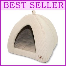 Soft Plush Pet Tent for Dogs  Cats - Indoor Round Bed Crate