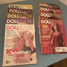 9 Issues Of Doll Reader Magazine - 1999-2001 - Vintage