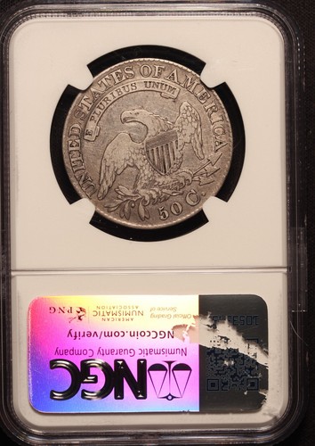 1828 Capped Bust Half Dollar, NGC VF25, Scarce! - Picture 4 of 4