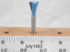 (1) NEW  1/2" D 14° Dovetail Bit Carbide Tipped Router Bit Drawer Box Jig w2