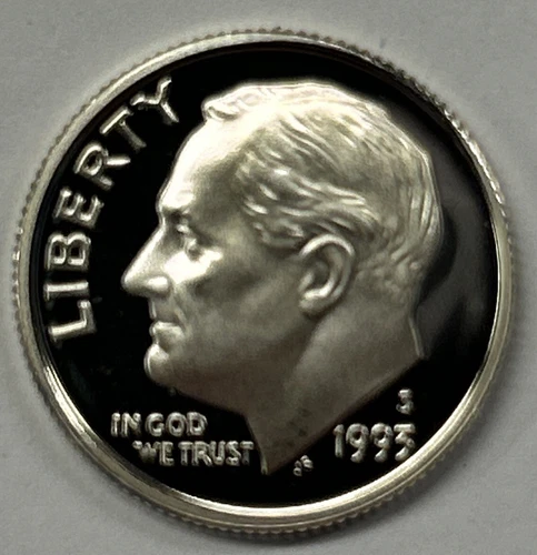 1993 S Proof Silver Roosevelt Dime From Proof Set With Free Shipping