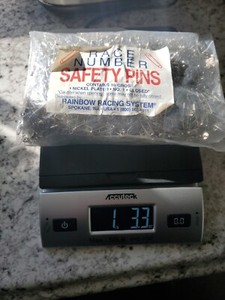 Safety Pins 1440 10 Gross Bulk No.1 Race Numbers Nickel Plated 1# 3.3oz.