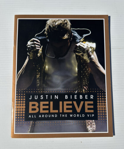 Justin Bieber Believe All Around The World Concert Tour Program Book VIP New  - Photo 1/4