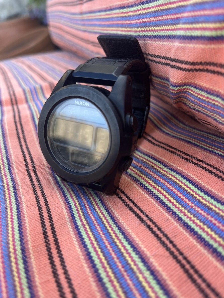 NIXON WATCH THE UNIT SS MENS DIGITAL WATCH ALL BLACK GENUINE NIXON WATCH THE UNIT SS MENS DIGITAL WATCH ALL BLACK GENUINE