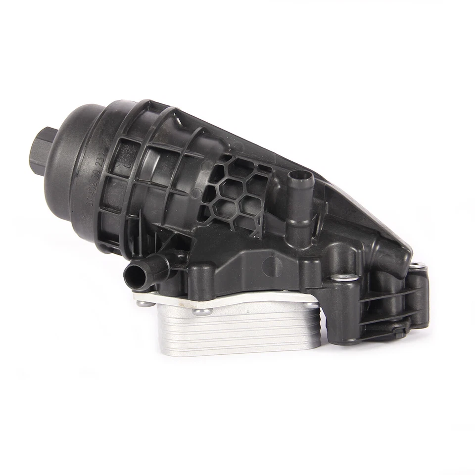 Enfriador de aceite de motor 1.6T y carcasa de filtro de aceite apta para Mercedes Benz A160 A180 A270 Foto 3 de 4