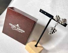 Auth Georg Jensen Brooch Grapes & Leaf #217A Sterling Silver 925