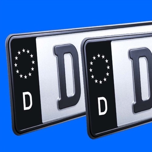 SkinoEu 2 X Vinyl Aufkleber Nummernschild Kennzeichen JDM Stickers