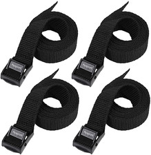 4 Pack Lashing Straps with Buckles Adjustable Cam Buckle Tie down for Packing