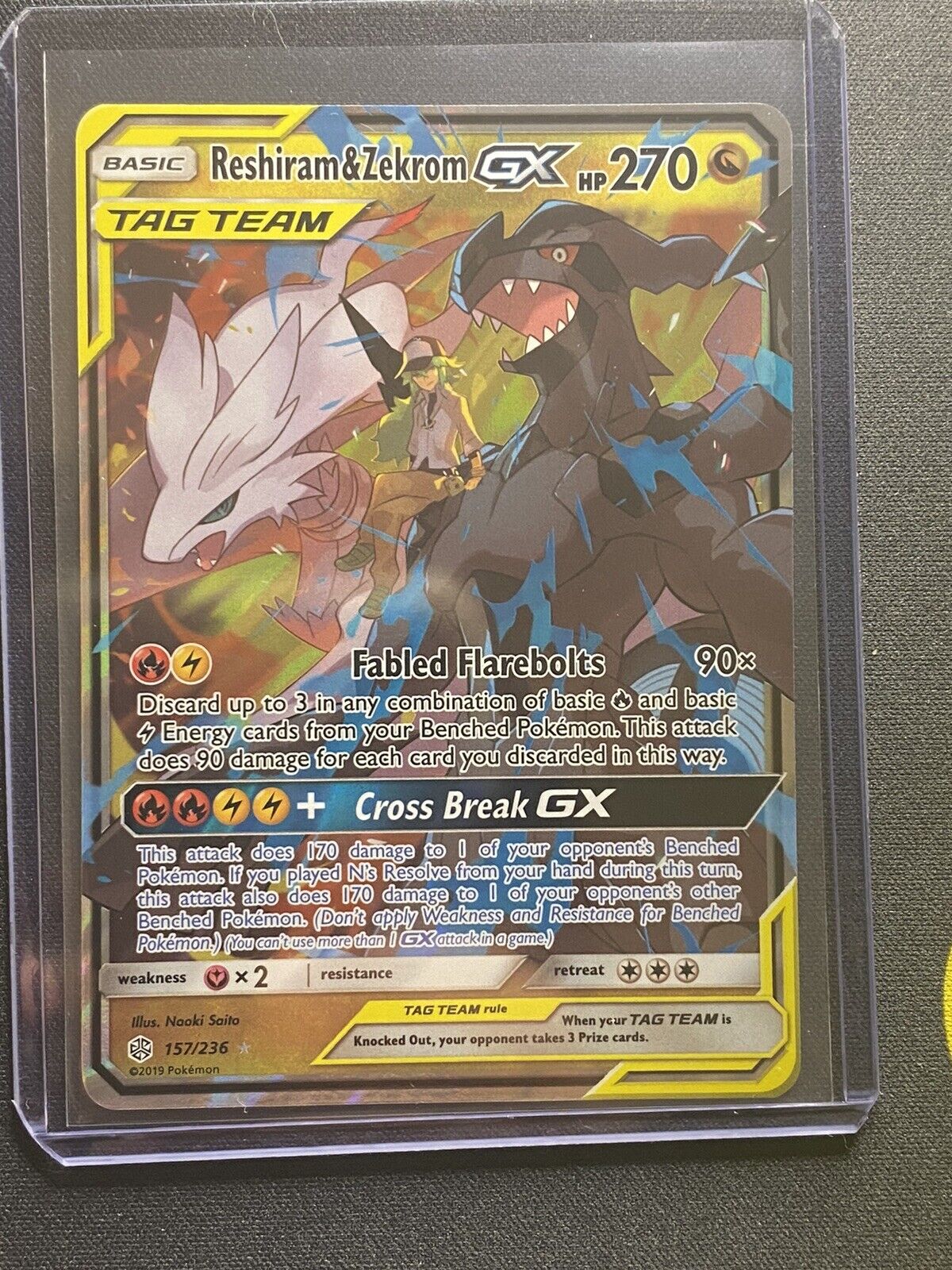 Reshiram & Zekrom Tag Team GX - 157/236 - Ultra Rare - Pokemon