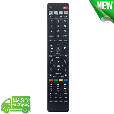 New Replace Remote Control for Hitachi LED TV LE46S704 32HLX61 P50X901 42PD6600L
