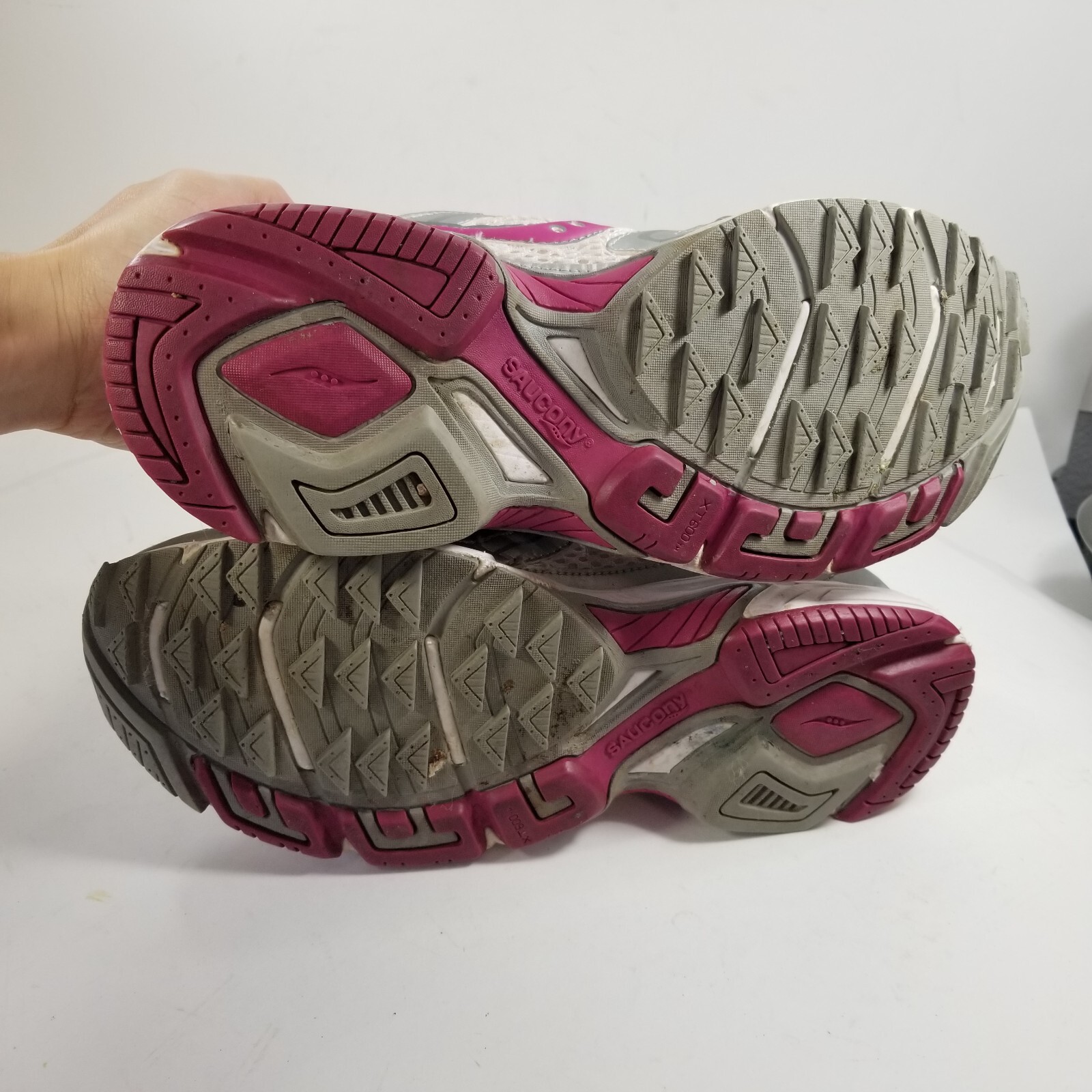 SAUCONY Women's Shoes Grid Pride Running Gray Silver Magenta Size 9.5 thumbnail 10