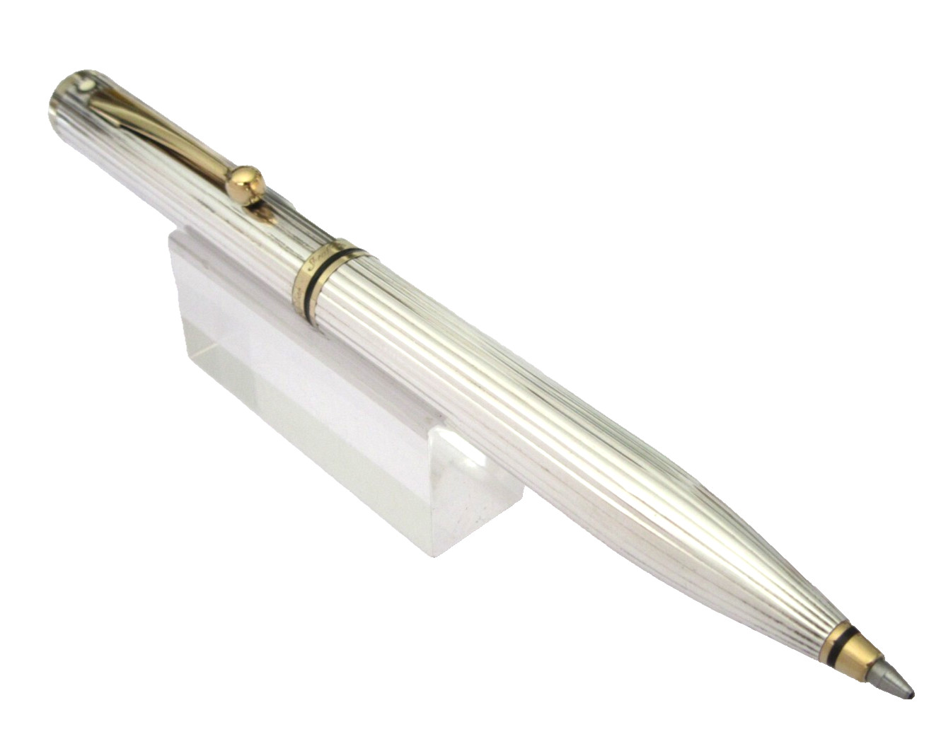 Stylo bille Sheaffer Connaisseur argent massif vintage MX705 neuf de stock