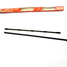 VINTAGE FRAM 15" INCH REPLACEMENT WIPER BLADES REFILL 33015 UNIVERSAL WINDSHIELD