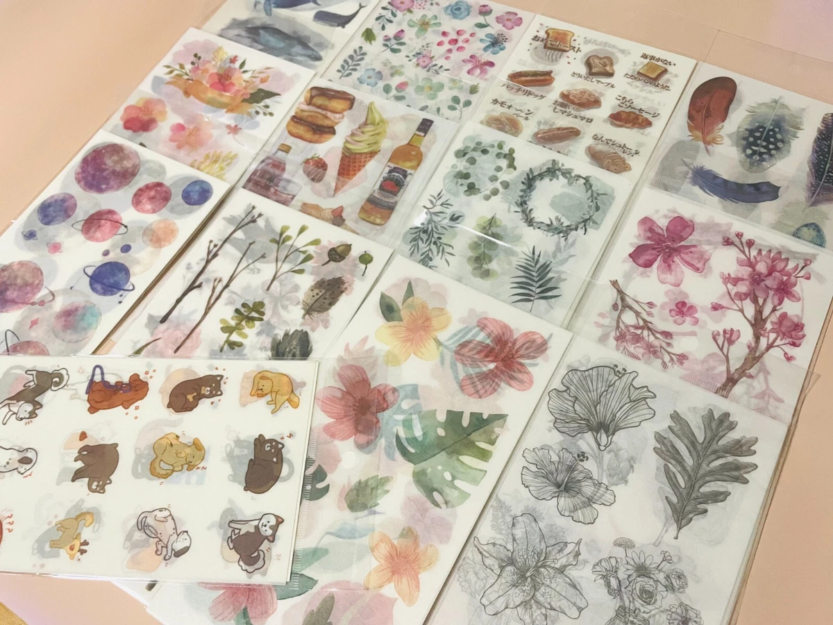 Scrapbooking Stickers 3 Sheets Sticker Paper Stationery Bullet Journal Diary