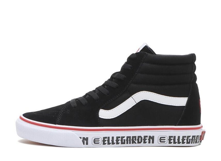 ELLEGARDEN × Vans Sk8-Hi Black White Red V38CF ELLE Men's ELLEGARDEN × Vans Sk8-Hi Black White Red V38CF ELLE Men's