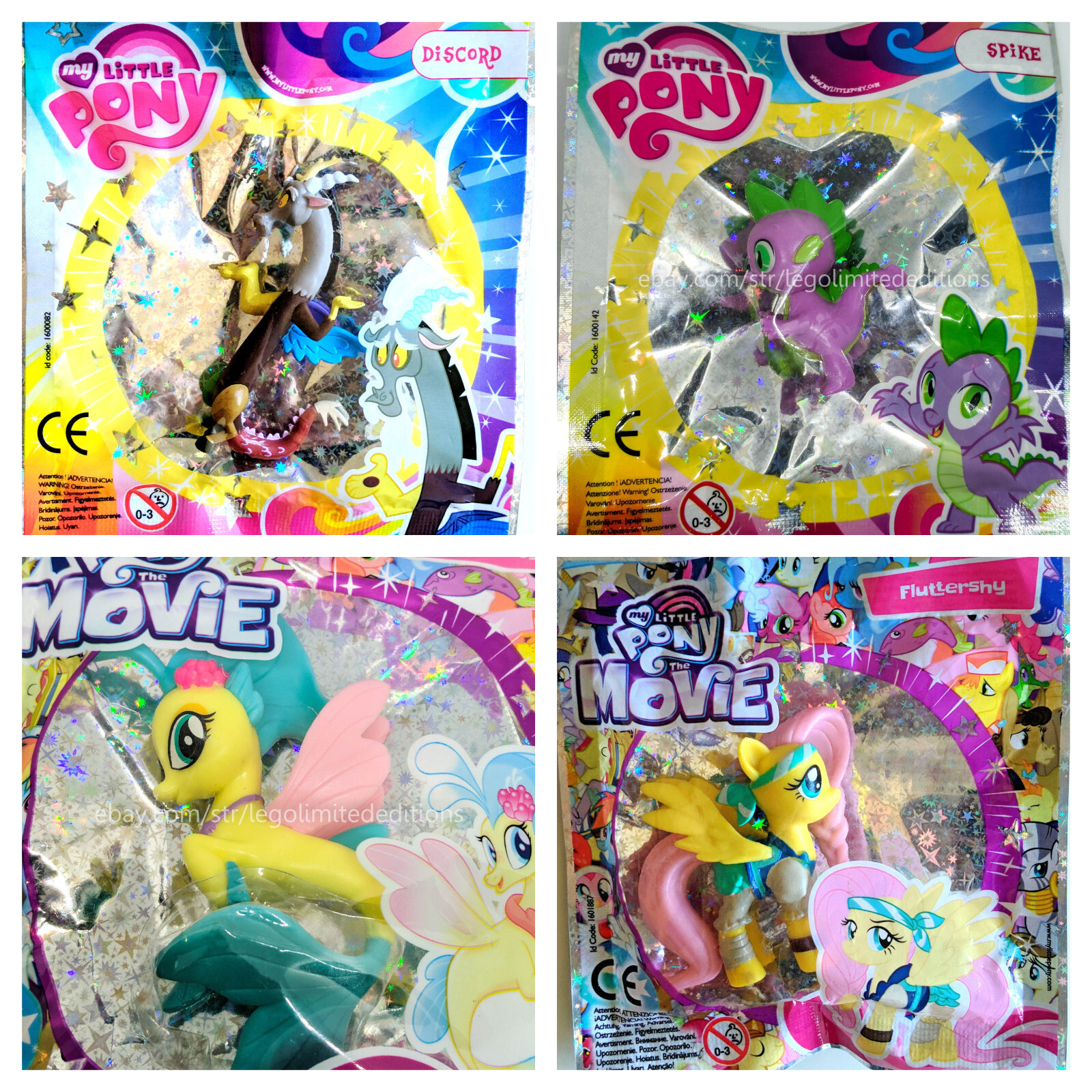 LOT OF 4 Original Hasbro My Little Pony from Egmont Magazine Figure