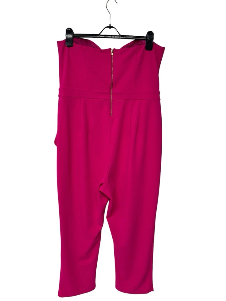 Mono Express Para Mujer Sin Mangas Brillante Neón Rosa Caliente Sweetheart Talla 16 Foto 3 de 4