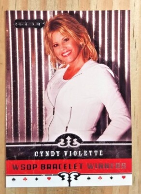 2006 RAZOR POKER CYNDY VIOLETTE WSOP BRACELET WINNER ROOKIE CARD#74 NM-MT POKER